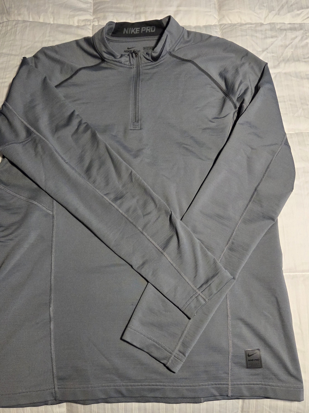 Nike Pro Slate Gray Half-Zip Training Top